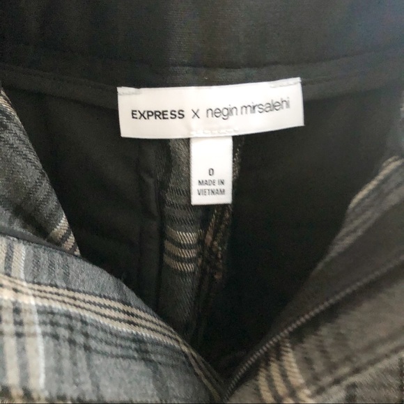 Express x Negin Mirsalehi HighWaisted Plaid Shorts - Picture 7 of 7